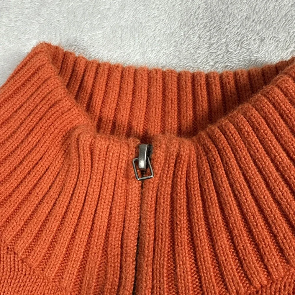 Polo Ralph Lauren Sweater Men's XL Orange Pony Pullover 1/4 Zip Classic Cotton - Picture 8 of 8